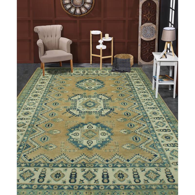 Noori Rug Kazak Ardelle Rust/Ivory Rug - 6'6" x 9'9"