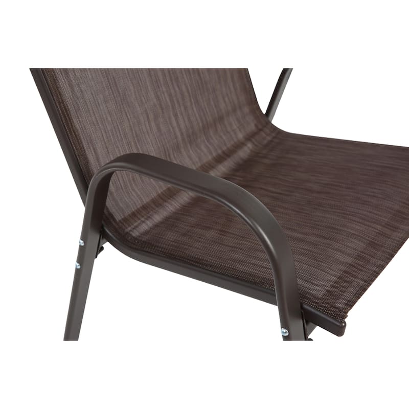 6 Piece Patio Chairs, Outdoor Camping Chairs with Breathable Textilene Fabric, Set of 6 Garden Chairsfor Garden Patio