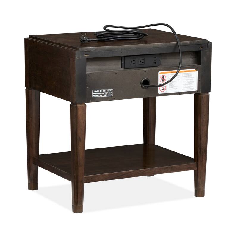 Magnussen Home Rowan Espresso Open Nightstand