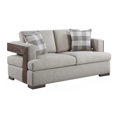 Harding Walnut Track Armrest Loveseat