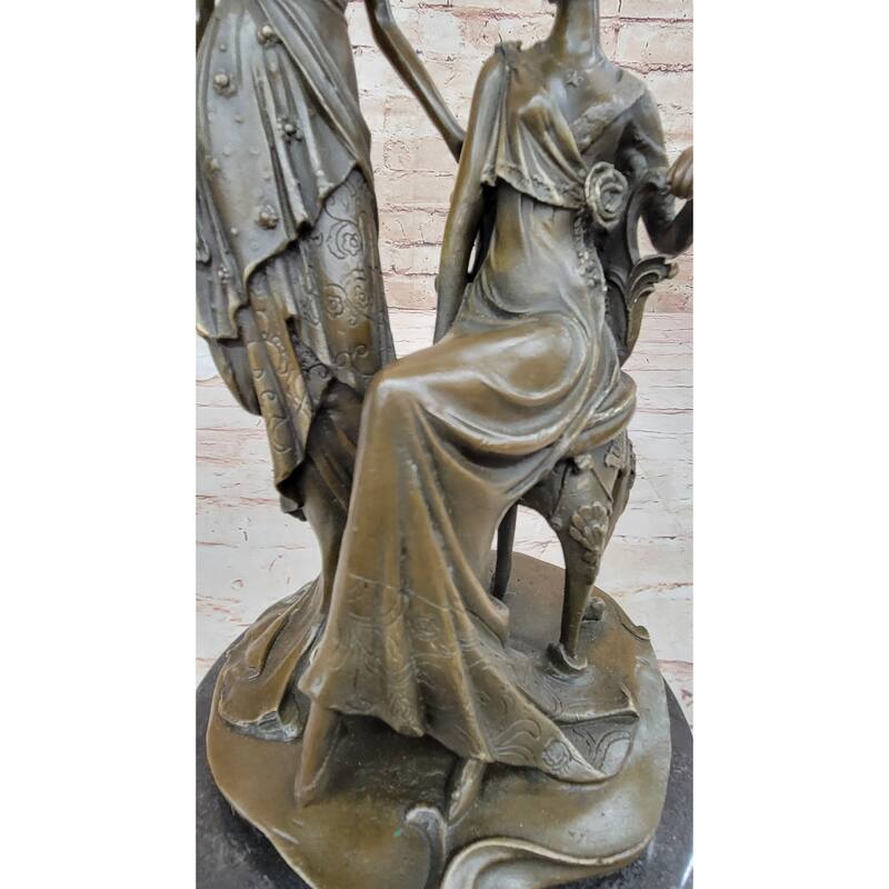 Signed Original Mavchi Showgirls Follies Bronze Sculpture Art Deco Large Figurine