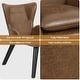 preview thumbnail 61 of 92, Upholstered Wingback Armchair Leisure Accent Chair, Single - 40.55" H x 28.34" W x 33.1" D
