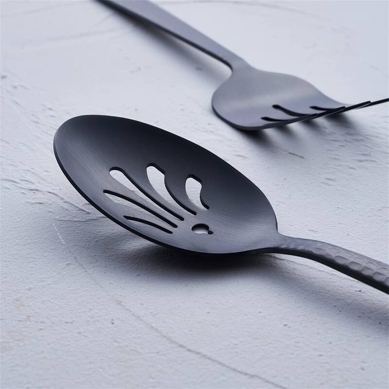 Matte Black Serving Utensil Set - 10.24 x 2.76 x 2.36 inches