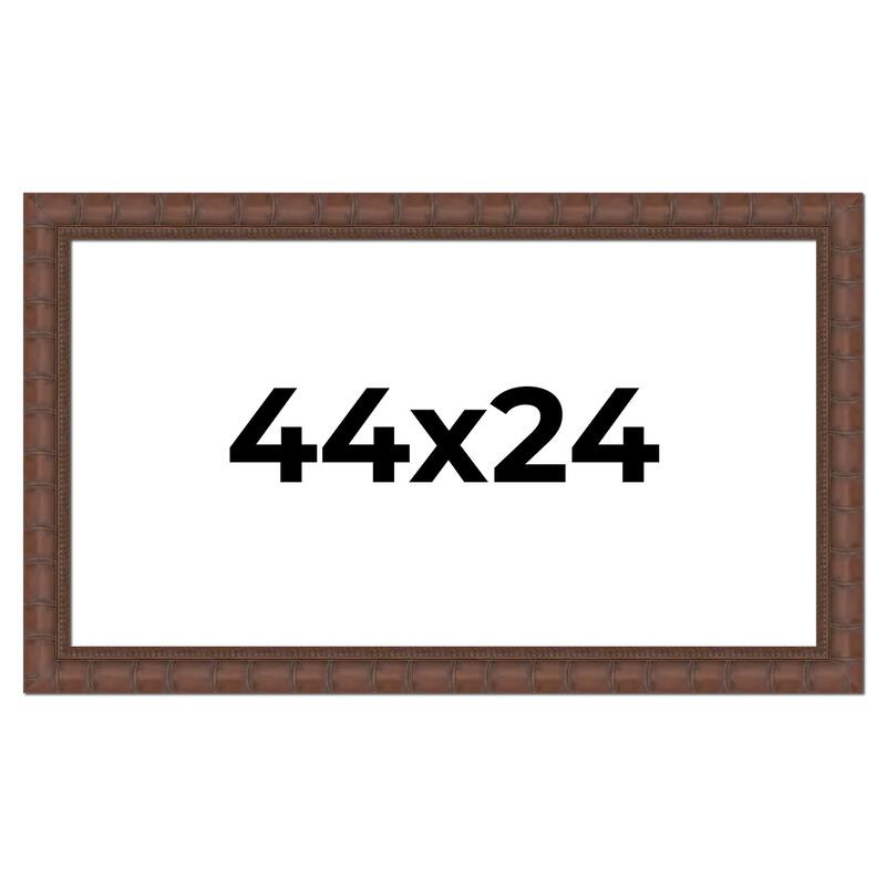 44x24 Frame Pewter Solid Wood Picture Frame Width 1.625 Inches | Interior Frame Depth 0.6875 Inches