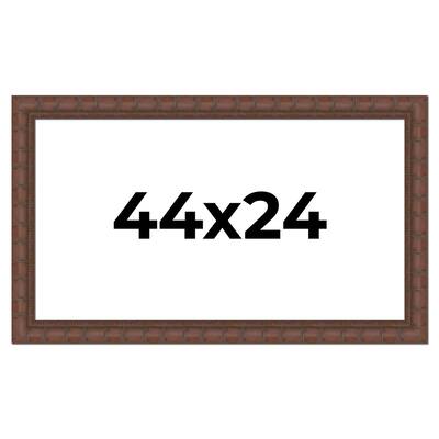 44x24 Frame Pewter Solid Wood Picture Frame Width 1.625 Inches | Interior Frame Depth 0.6875 Inches