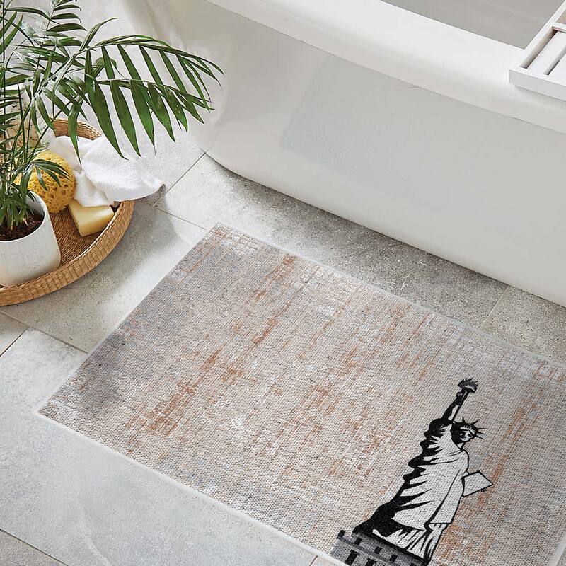 SussexHome Non-Skid Ultra-Thin Area Rugs for Laundry Room, Entryway, Bathroom and Kitchen - Washable Multipurpose Floor Mat