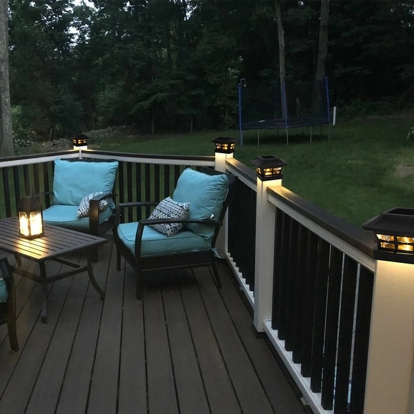 Fence post light caps cheap