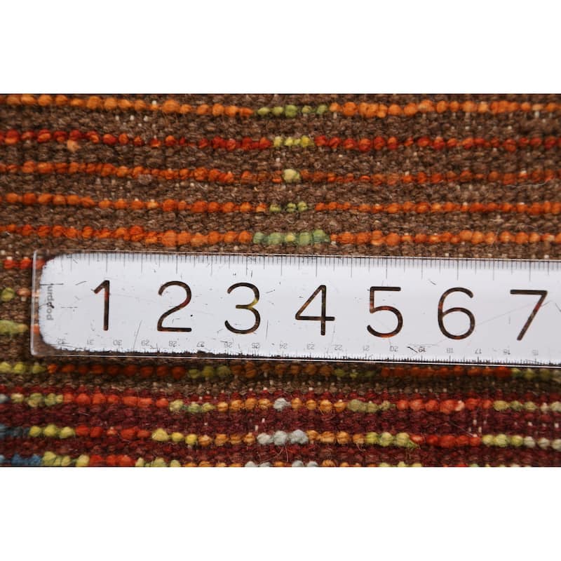 Trellis Moroccan Runner Rug Hand-Knotted Wool Carpet - 3'7" x 9'7"