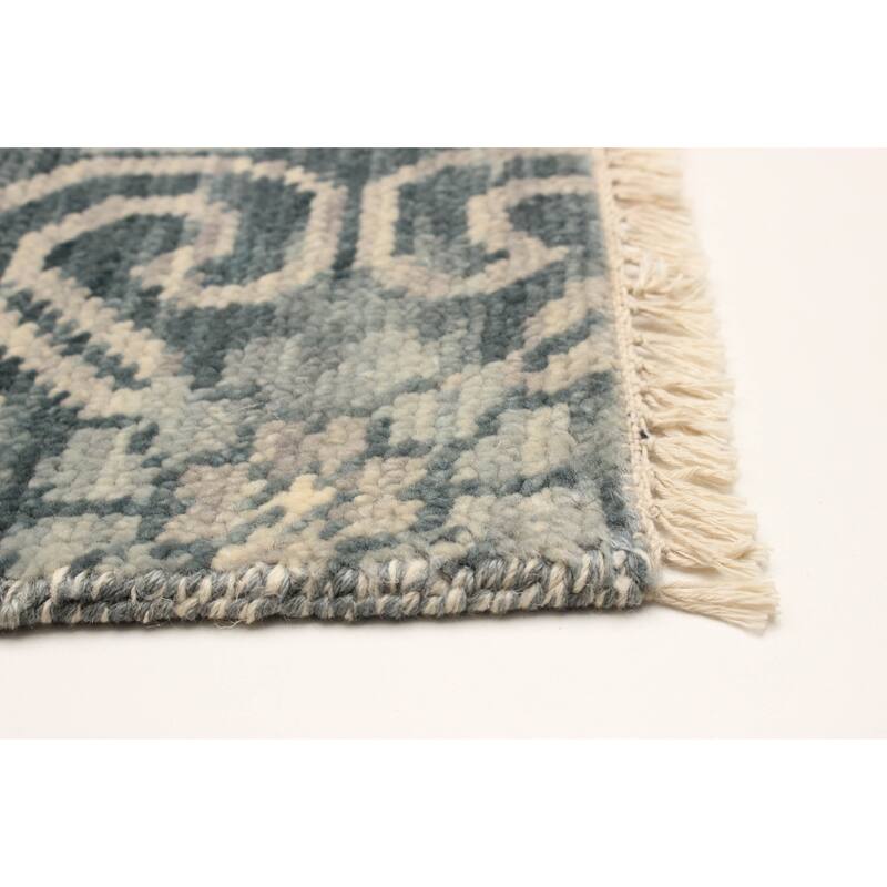 ECARPETGALLERY Hand-knotted Mystique Teal Wool Rug - 2'6 x 5'11