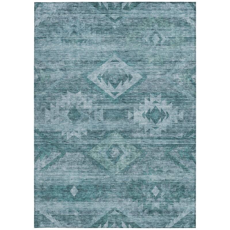HomeRoots Southwestern Transitional Rectangle Outdoor Rug