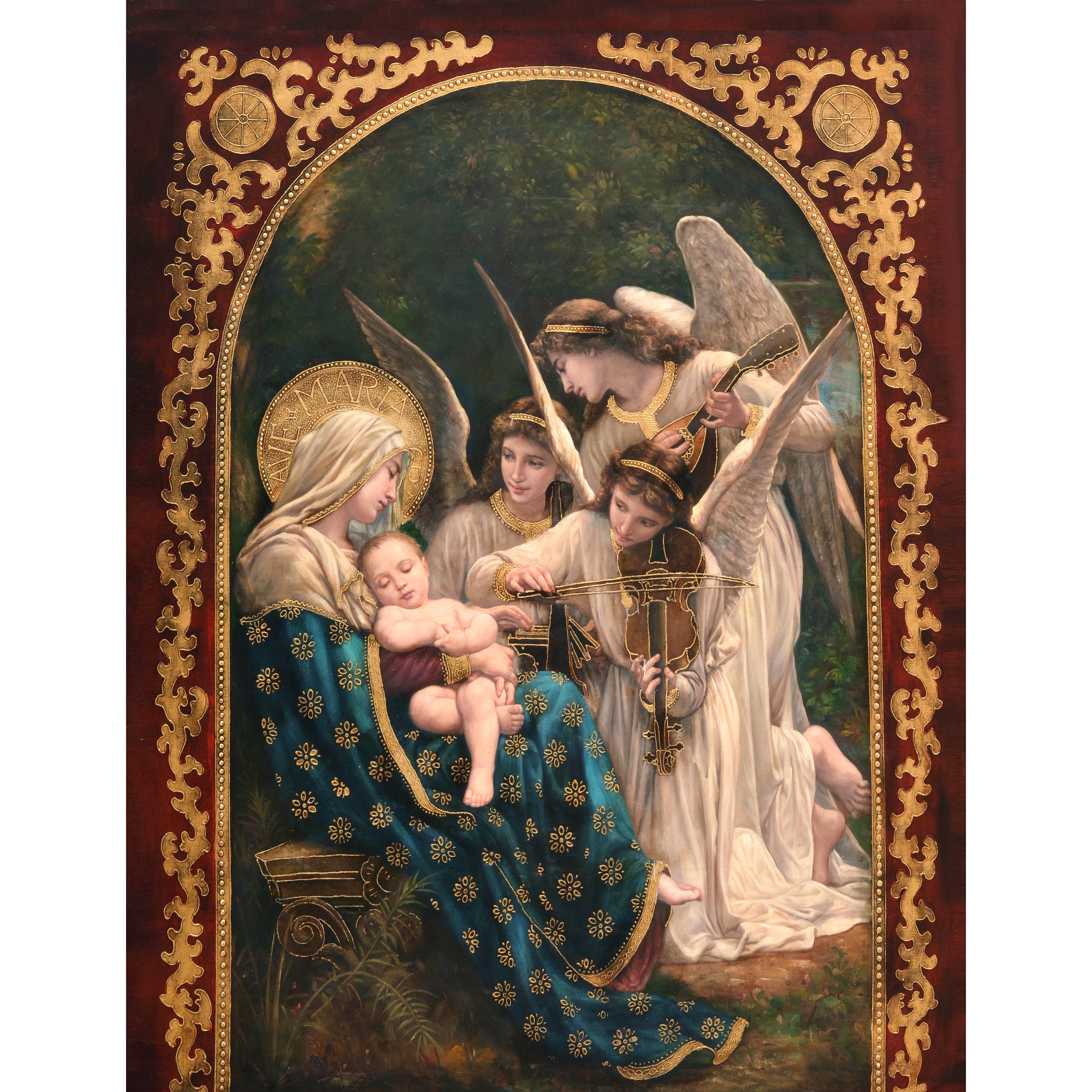 Angels-&-Virgin-Mary-Holding-