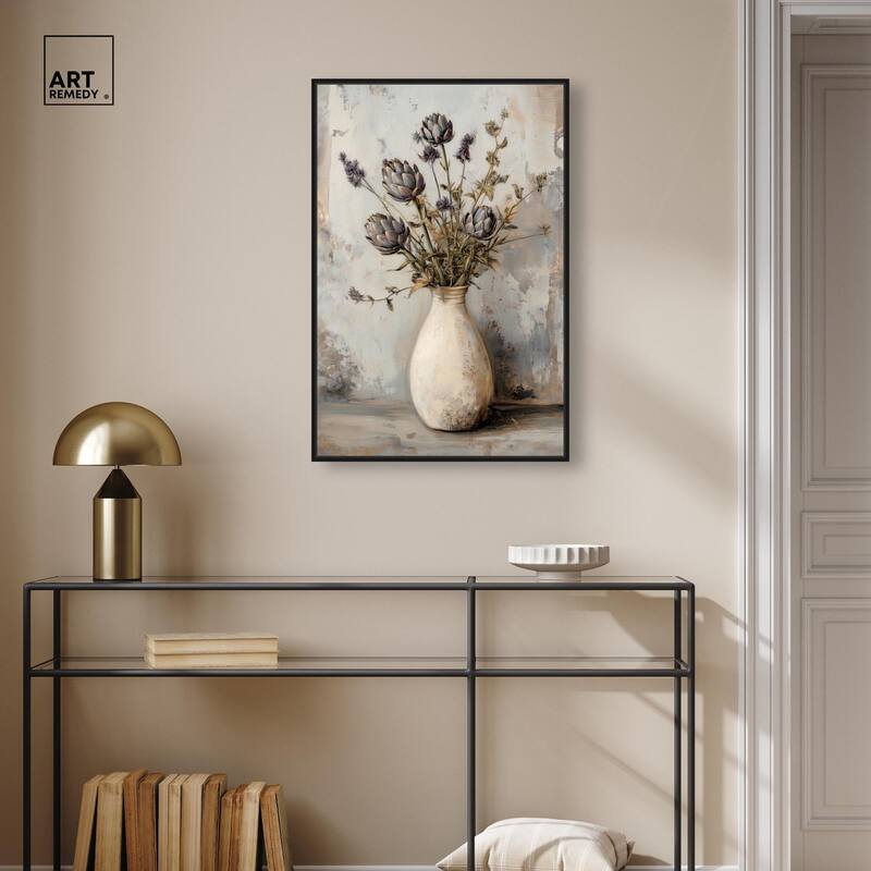 Artichoke Glory Canvas by Art Remedy