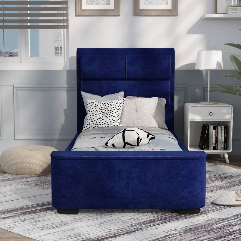 Furniture of America Otjen Modern Upholstered Storage Bed