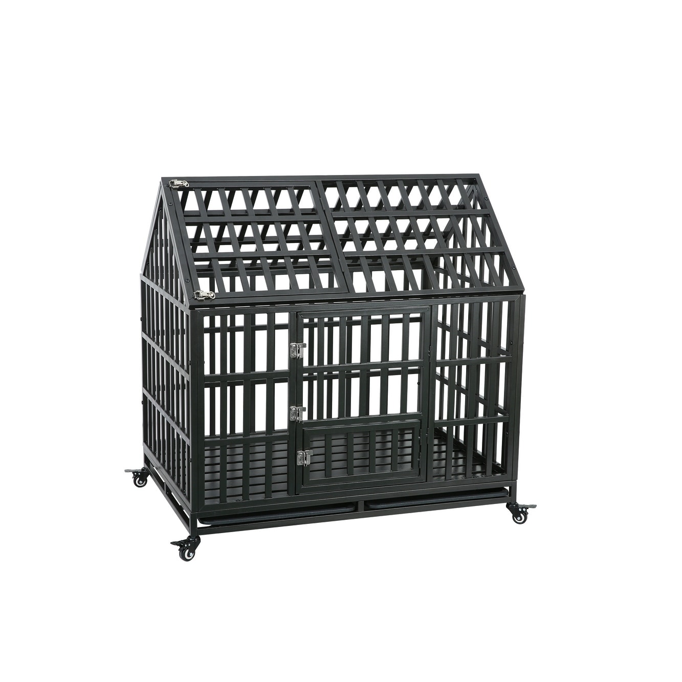 Dog crate with roof top