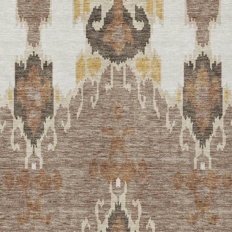 HomeRoots Ikat Transitional Rectangle Outdoor Rug