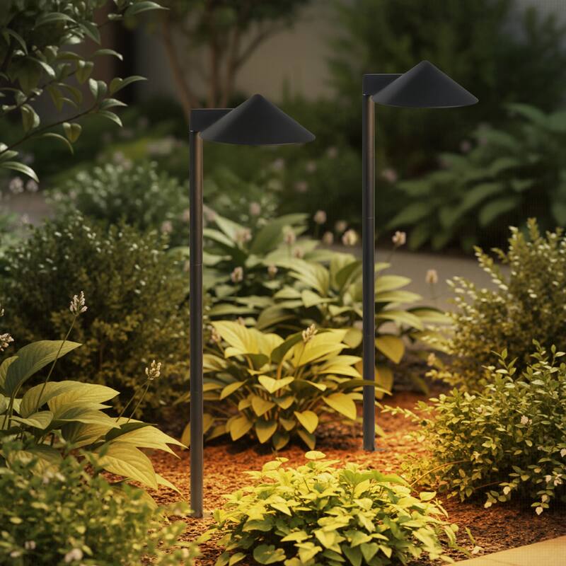 C Cattleya Low-Voltage Matte Black Aluminum 3000K LED Outdoor Path Light