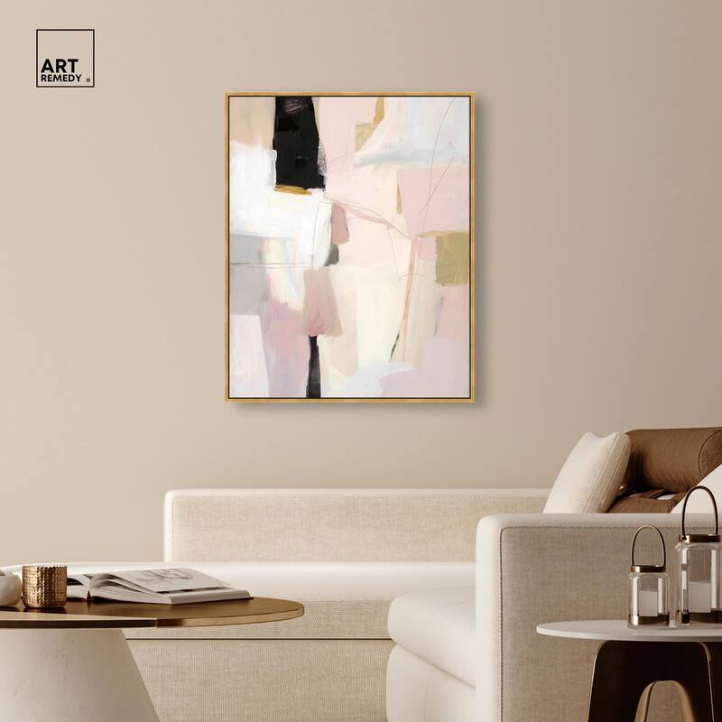 Pistachio Pink I Canvas by Art Remedy