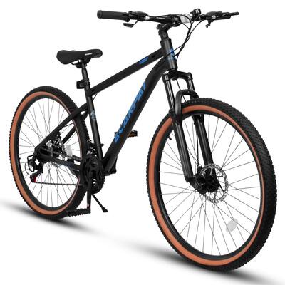 Ecarpat Mountain Bike 27.5 Inch Wheels, 21-Speed Trail Commuter City Mountain Bike,Disc Brakes Thumb Shifter Front Fork Bicycles