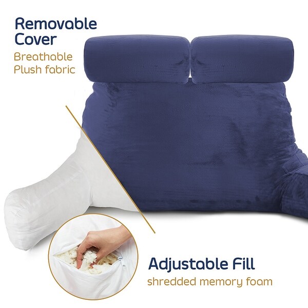 Empyrean Double Reading Pillow - Shredded Memory Foam Backrest