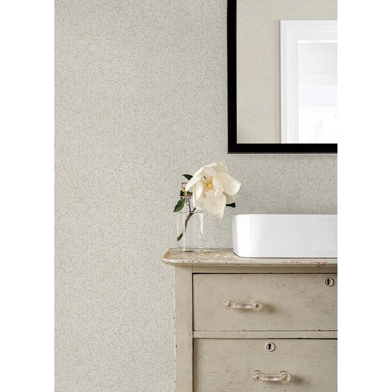 Advantage Crushed Capiz Dove Textured Wallpaper