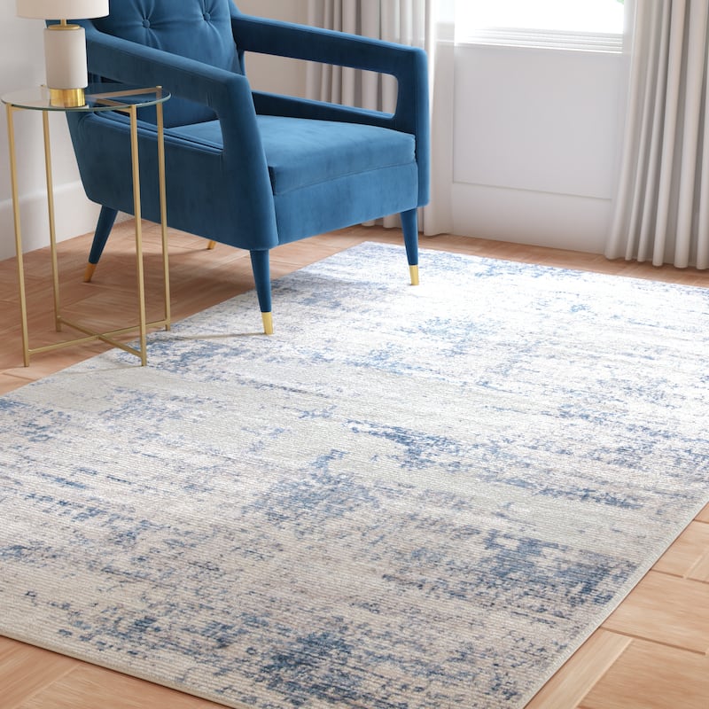 SAFAVIEH Amelia Lorella Abstract Rug - 6' x 8' - Ivory/Blue