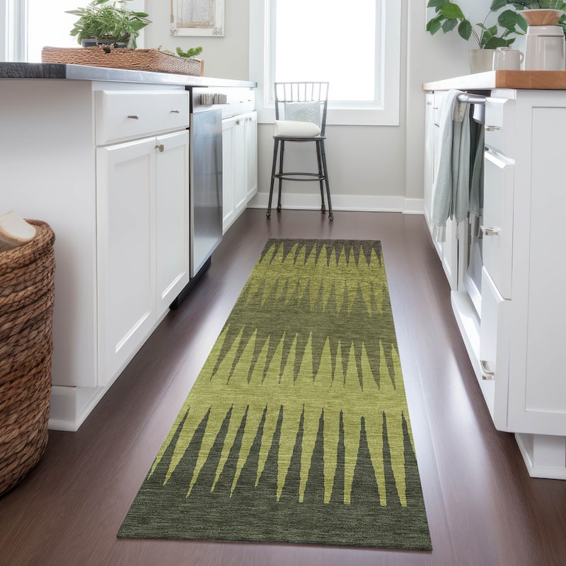 Machine Washable Indoor/ Outdoor Chantille Ombre Contemporary Rug