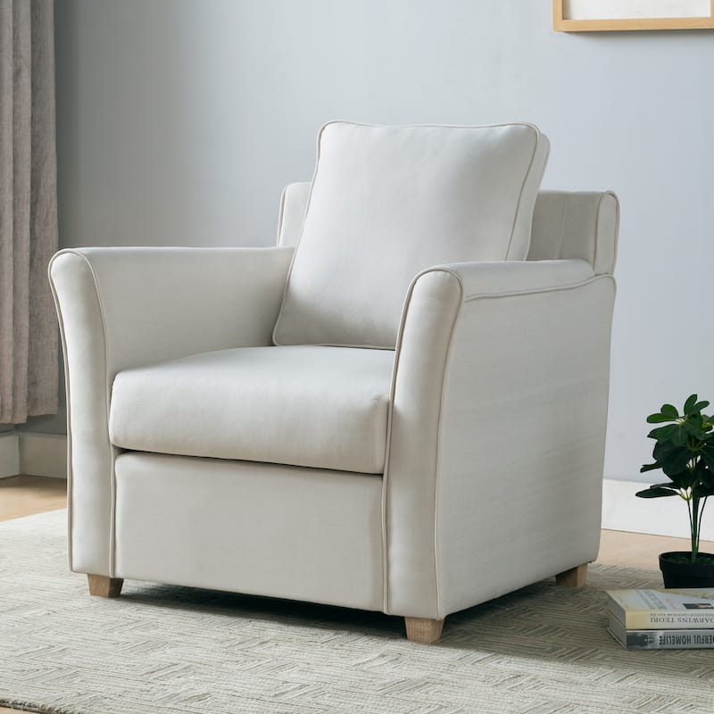 Golt Contemporary Flared Arm Padded Club Chair by Furniture of America