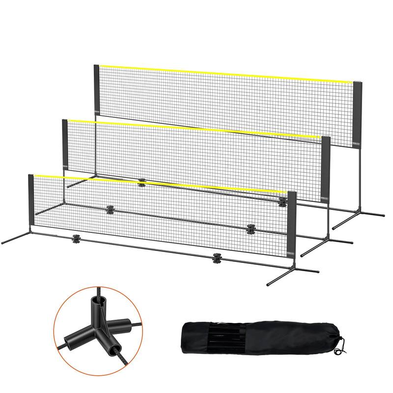 Foldable and Adjustable 14ft Net for Tennis, Pickleball, Volleyball, Badminton Easy Setup