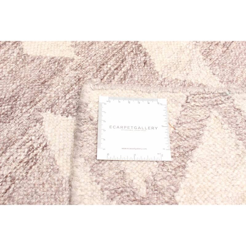 ECARPETGALLERY Flat-Weave Ankara FW Brown Wool Kilim - 5'1 x 7'11