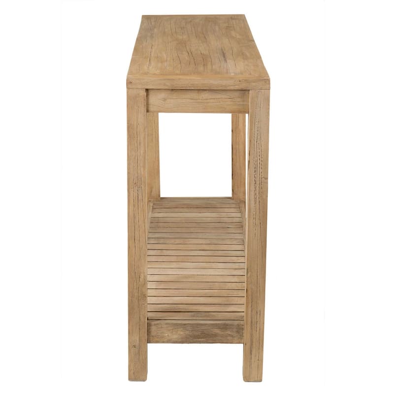 Petter Solid Wood Console Table with Shelf by East at Main