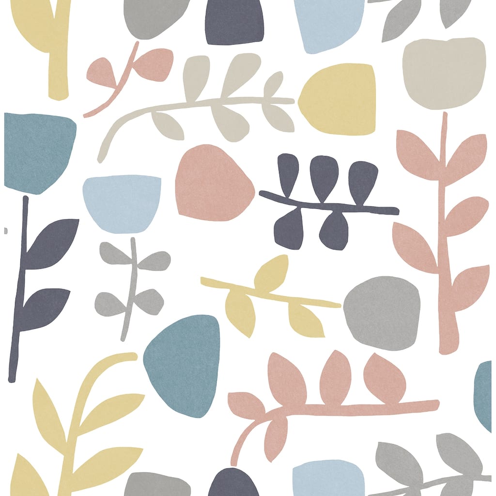 A-Street Prints Juni Pastel Abstract Tulips Wallpaper