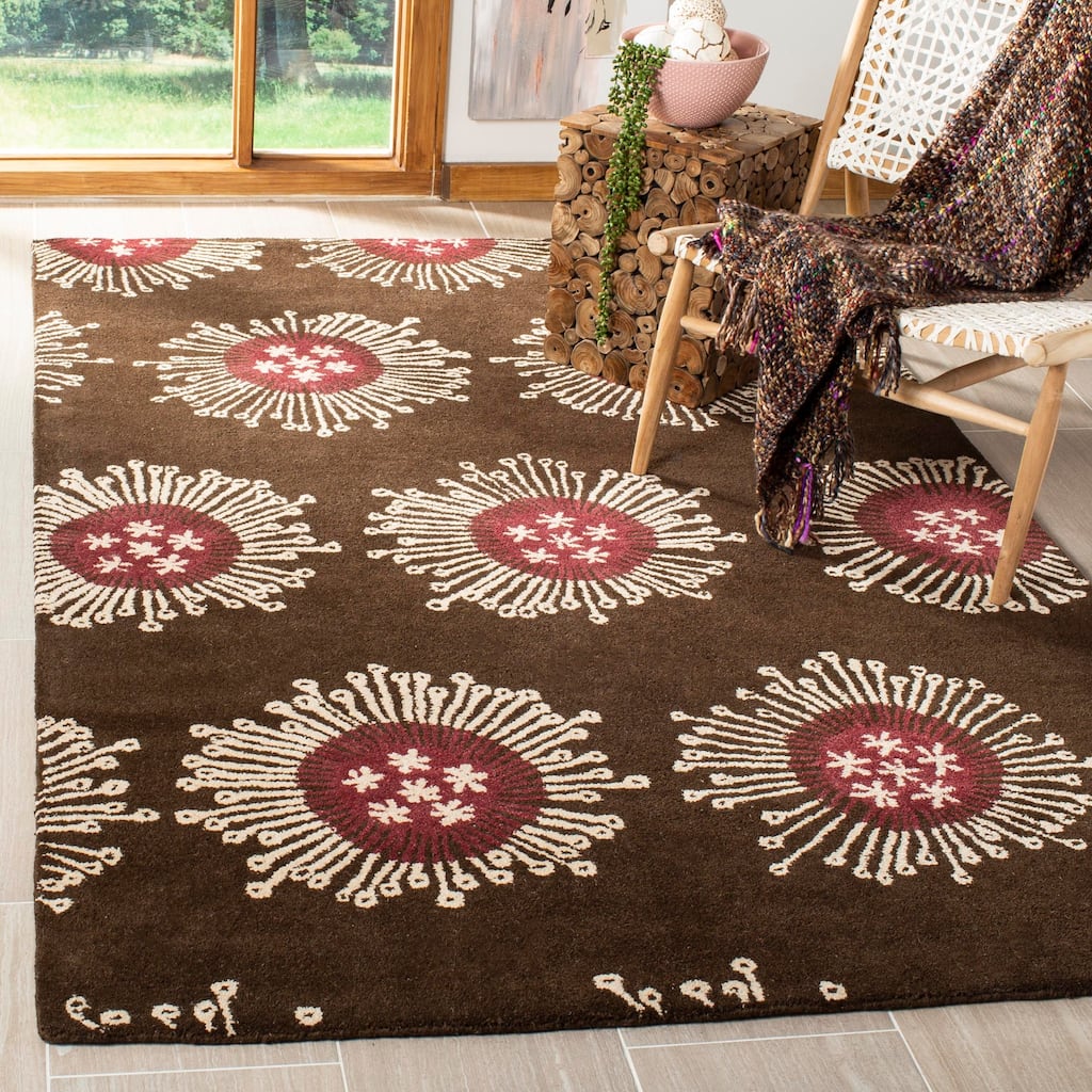 SAFAVIEH, Handmade Soho Viviana Dandelion N.Z. Wool Rug