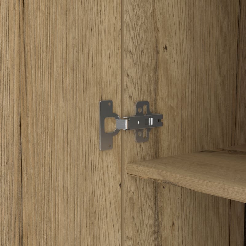 Virginia Double Door Storage Cabinet, Five Shelves