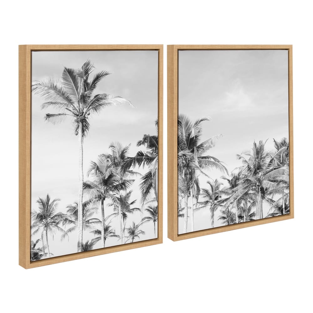 Kate and Laurel Coastal Framed Canvas Set by The Creative Bunch Studio