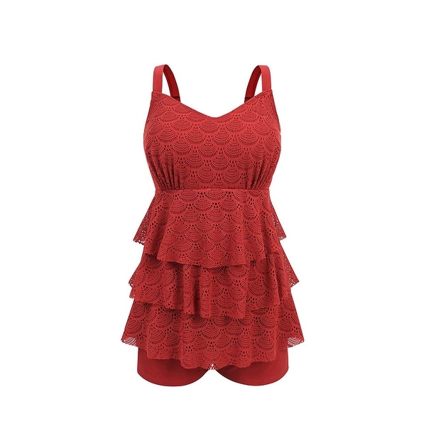 plus size ruffle swimsuit