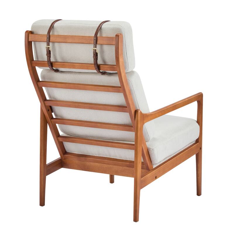 Christopher Knight Home - Jennie Tall-Back Wood Armchair with Ergonomic Comfort for Any Room