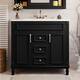Option Black-Only Bathroom Vanity with Top Sink