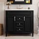 Option Black-Only Bathroom Vanity with Top Sink