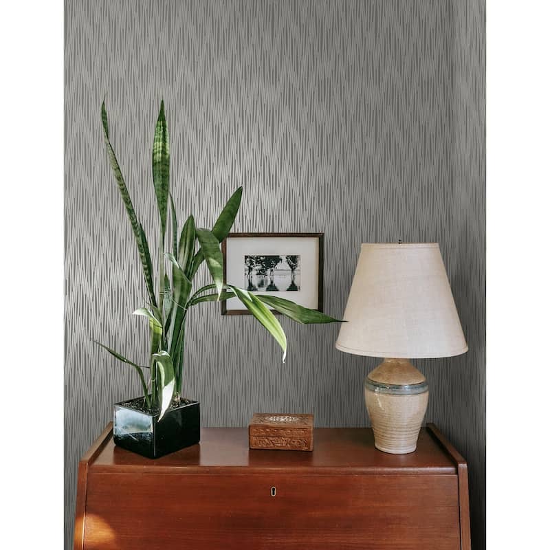 Seabrook Designs Nanda Geometric Stria Unpasted Wallpaper