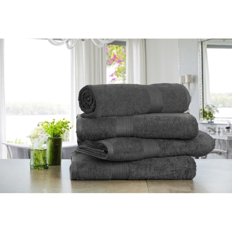 100% Cotton 5-Piece Bath Towel Set - 54 L x 27 W - On Sale - Bed Bath &  Beyond - 31595532