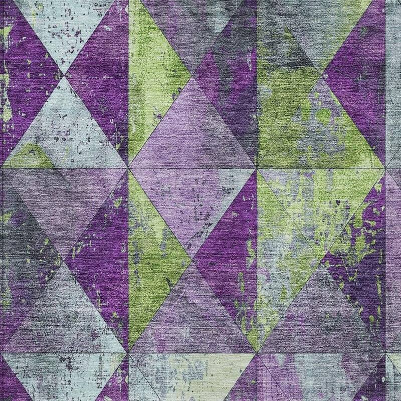 HomeRoots Geometric Transitional Rectangle Outdoor Rug