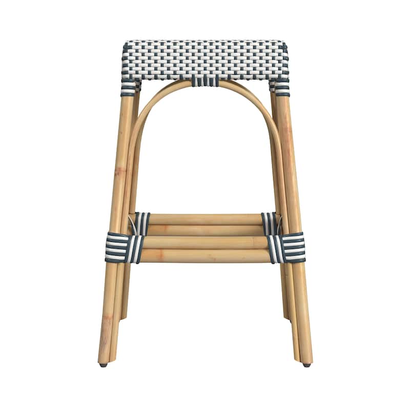 Robias Rectangular Rattan 30" Bar Stool