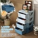 preview thumbnail 12 of 25, Qaba 4 Tier Kids Storage Unit, 4 Drawer Chest Toy Organizer Plastic Bins for Kids Bedroom Nursery Kindergarten Living Room