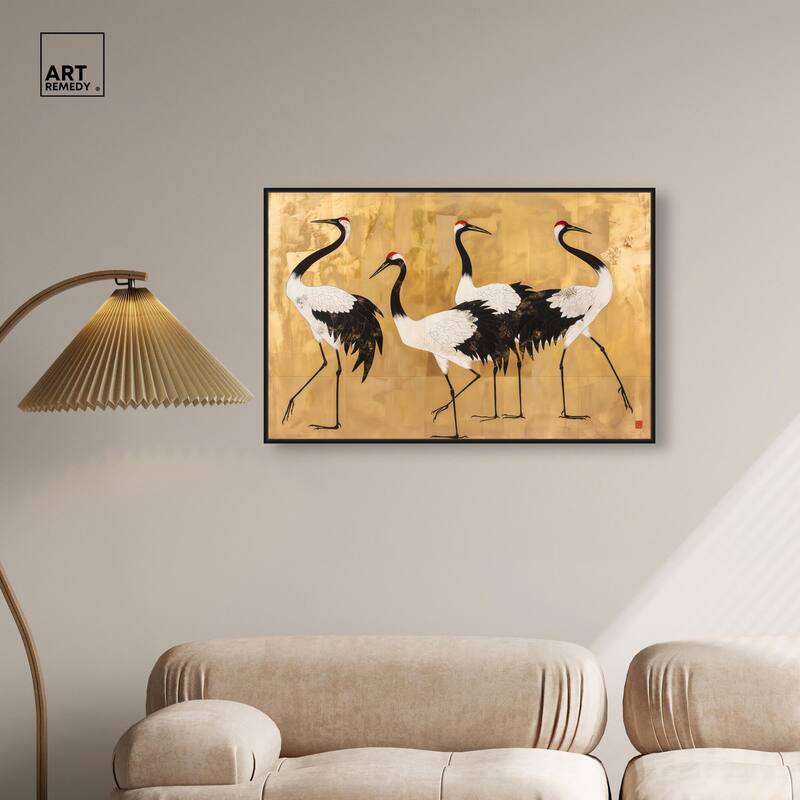Birds of Gold Canvas by Art Remedy