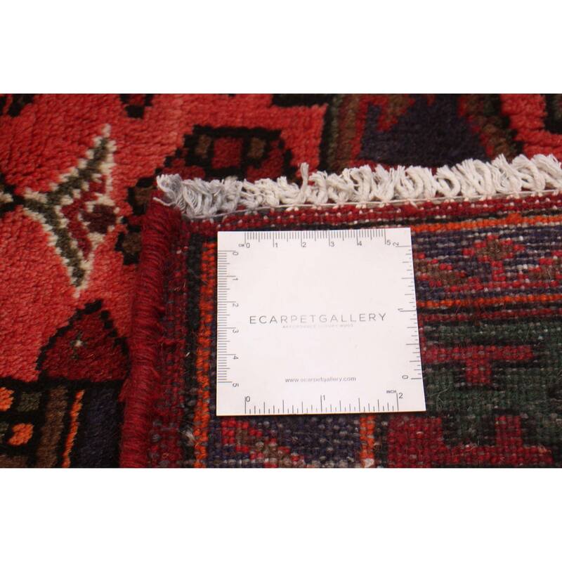 ECARPETGALLERY Hand-knotted Andelz Red Wool Rug - 3'5 x 4'9