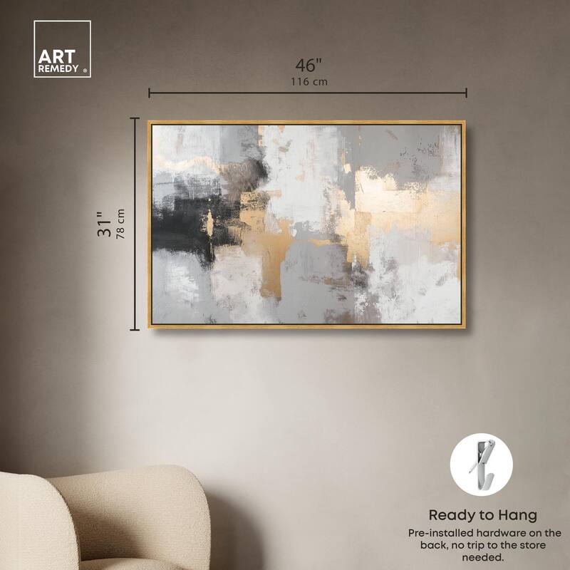 Gilded Gray II Canvas by Art Remedy