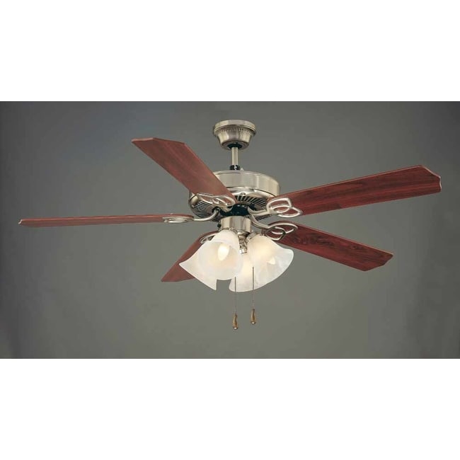 Volume Lighting 5 Blade 52" Indoor Ceiling Fan with Alabaster Glass