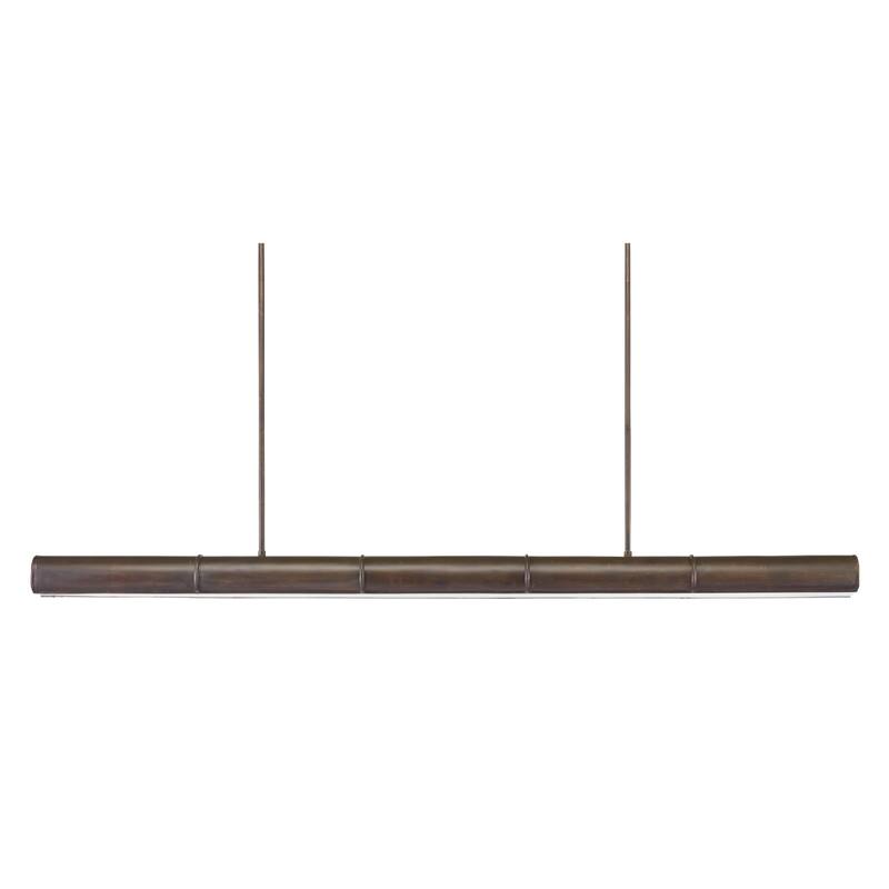 Currey & Company Lyon Linear Large Chandelier - 7.5"h x 65"w x 5.25"d