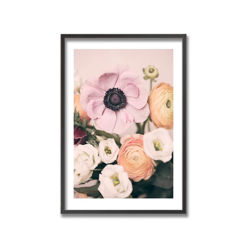 "Pastel Bouquet" Framed Print Wall Art by Kathrin Pienaar