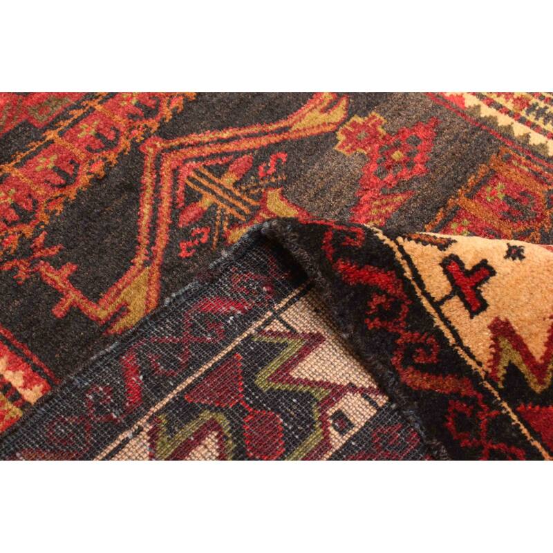 ECARPETGALLERY Hand-knotted Teimani Dark Grey Wool Rug - 2'11 x 4'4